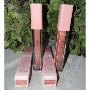 MALLY XO ~ POSITIVELY PLUSH LIP GLOSS DUO Barely There‎ And Summertime Sunrise